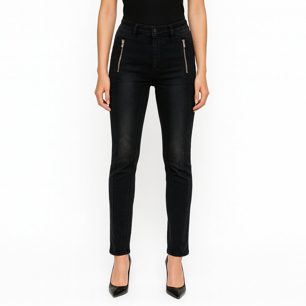 TRE by NATALIE RATABESI Jeans Size 25 Black‎ Skinny High Rise Women's